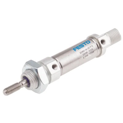 Festo Pneumatic Cylinder, 10 mm Stroke, 121 mm Length, Elastic Cushioning, DSNU-16-10-P-A