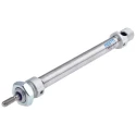 Festo Pneumatic Cylinder 12 mm Bore, 100 mm Stroke, Elastomer Cushioning, 80°C Max Temp DSNU-12-100-P-A