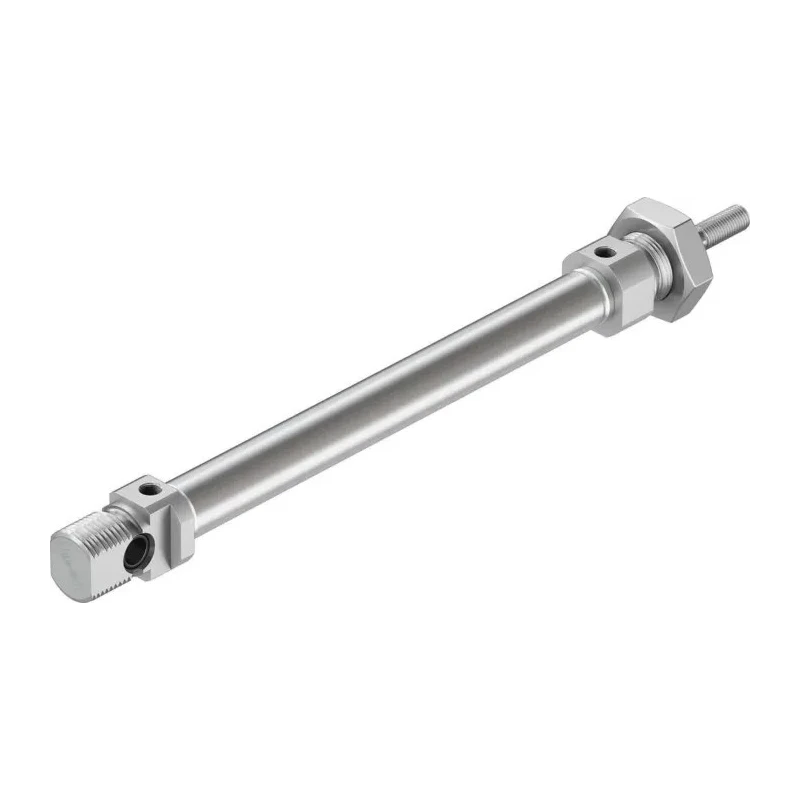 Festo Pneumatic Cylinder 12 mm Bore, 100 mm Stroke, Elastomer Cushioning, 80°C Max Temp DSNU-12-100-P-A