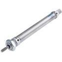 Festo Pneumatic Cylinder 16 mm Bore, 100 mm Stroke, Air Cushion, Direct Mount, Stainless Steel Piston Rod, DSNU-16-100-PPV-A
