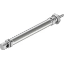 Festo Pneumatic Cylinder 16 mm Bore, 100 mm Stroke, Air Cushion, Direct Mount, Stainless Steel Piston Rod, DSNU-16-100-PPV-A