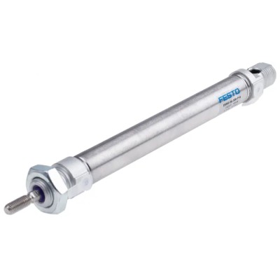 Festo Pneumatic Cylinder Double Acting 100 mm Stroke Stainless Steel Piston Rod M5 Threaded Port ISO 6432 DSNU-16-100-P-A