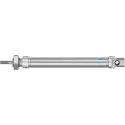 Festo Pneumatic Cylinder 16 mm Bore, 100 mm Stroke, Air Cushion, Direct Mount, Stainless Steel Piston Rod, DSNU-16-100-PPV-A