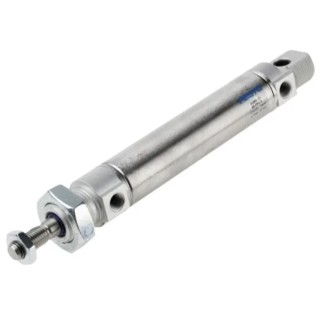 Festo Pneumatic Cylinder DSNU Series 80 mm Stroke Length, 221.5 mm Length, Air Cushion, Metric Thread DSNU-25-80-PPV-A
