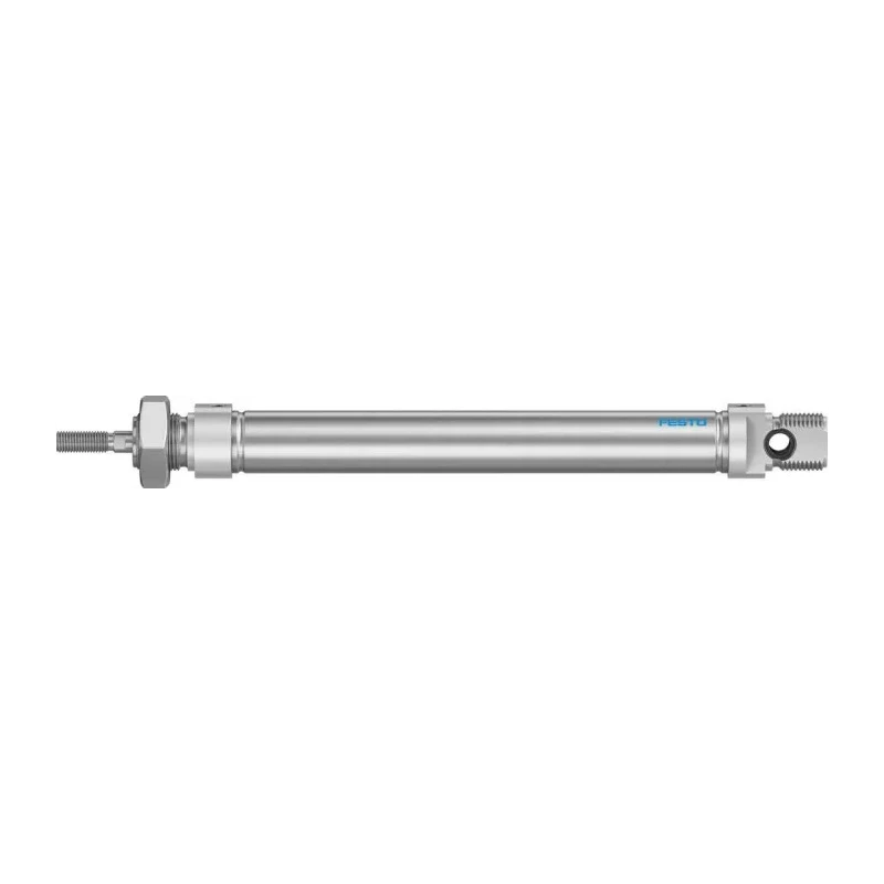 Festo Pneumatic Cylinder Double Acting 100 mm Stroke Stainless Steel Piston Rod M5 Threaded Port ISO 6432 DSNU-16-100-P-A