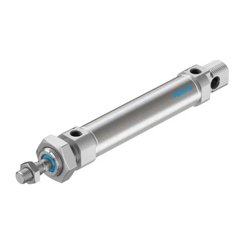 Festo Pneumatic Cylinder DSNU Series 80 mm Stroke Length, 221.5 mm Length, Air Cushion, Metric Thread DSNU-25-80-PPV-A
