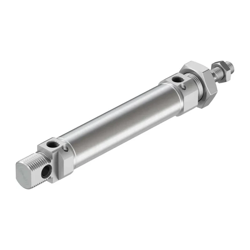 Festo Pneumatic Cylinder DSNU Series 80 mm Stroke Length, 221.5 mm Length, Air Cushion, Metric Thread DSNU-25-80-PPV-A