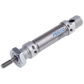Festo 15 mm Bore Pneumatic Cylinder , Double Acting, Air Cushioning, Stroke 15mm, Length 126mm, ISO 6432 DSNU-16-15-PPS-A