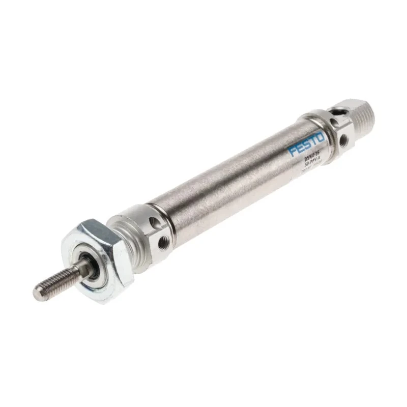 Festo Double-Acting Pneumatic Cylinder 16 mm Bore 50 mm Stroke Air Cushion DSNU-16-50-PPV-A