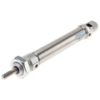 Festo 60 mm Pneumatic Cylinder, Double-Acting, Elastomer Cushioning, 171 mm Length, Series DSNU DSNU-16-60-P-A