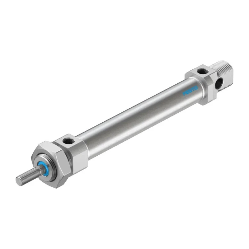Festo 100 mm Pneumatic Cylinder Double Acting, Self-Adjusting Pneumatic Cushioning DSNU-20-100-PPS-A