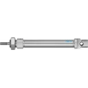 Festo 100 mm Pneumatic Cylinder Double Acting, Self-Adjusting Pneumatic Cushioning DSNU-20-100-PPS-A