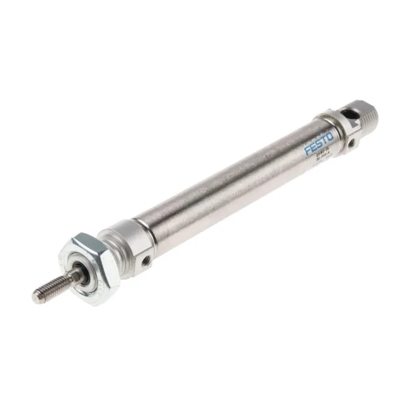 Festo Double Acting Pneumatic Cylinder DSNU-16-80-PPS-A 80 mm Bore, 80 mm Stroke, Foot Mount, Air Cushion DSNU-16-80-PPS-A