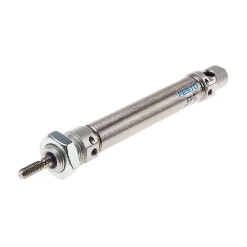 Festo Pneumatic Cylinder DSNU-16-60-PPV-A 60 mm Stroke Length Air Cushion Adjustable 1-10 Bar Operating Pressure Germany