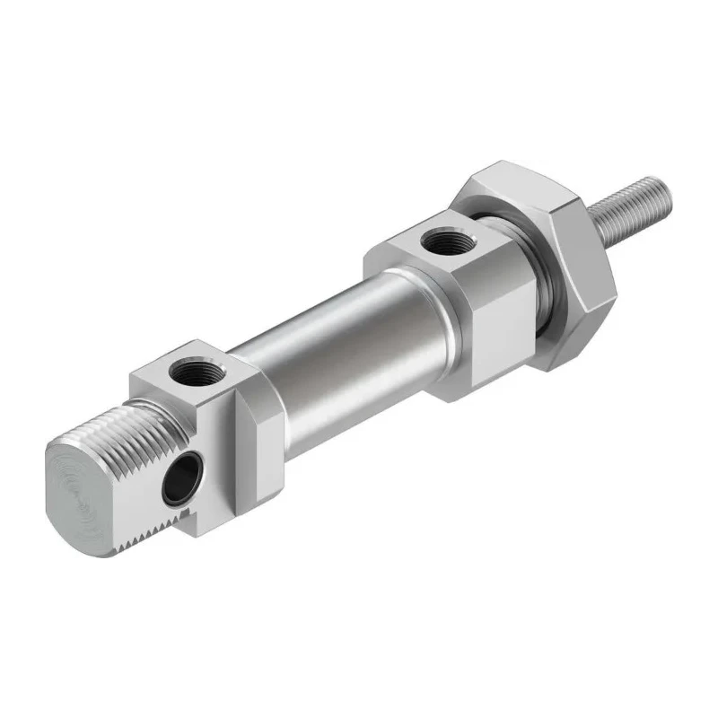 Festo Pneumatic Piston Rod Cylinder DSNU Series Double-Acting 10 mm Stroke, 142 mm Length, 1-10 Bar Pressure DSNU-20-10-P-A