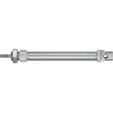 Festo Double Acting Pneumatic Cylinder Flange Front Foot Rear Direct Swivel Mount 125mm Stroke Length DSNU-20-125-PPS-A