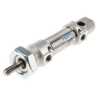 Festo 10 mm Pneumatic Cylinder Double Acting, Foot Front Rear Flange Direct Swivel Mount DSNU-20-10-PPV-A