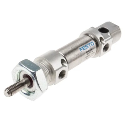 Festo 10 mm Pneumatic Cylinder Double Acting, Foot Front Rear Flange Direct Swivel Mount DSNU-20-10-PPV-A