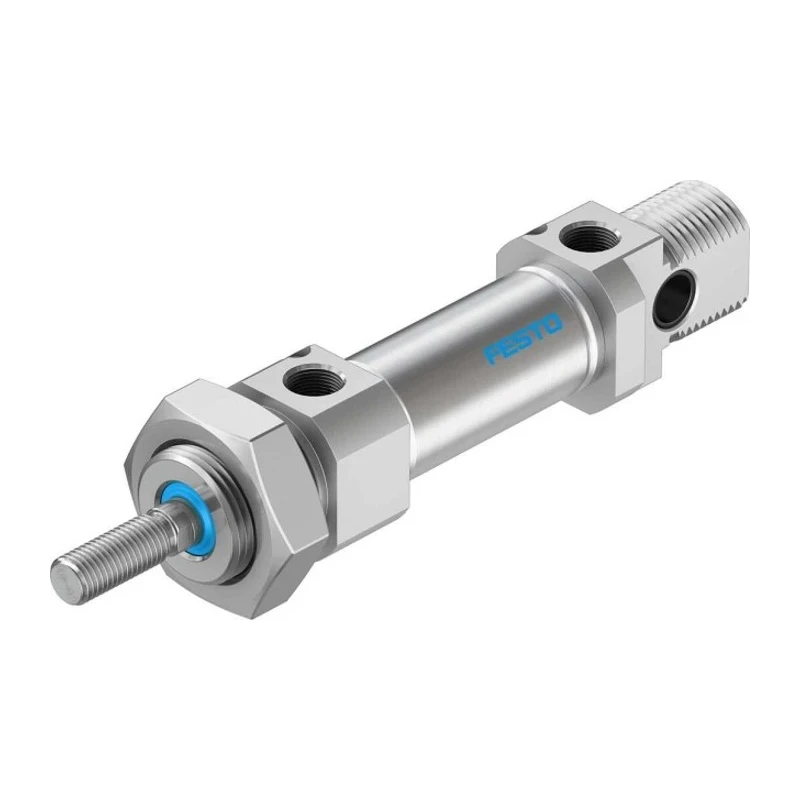 Festo 10 mm Pneumatic Cylinder Double Acting, Foot Front Rear Flange Direct Swivel Mount DSNU-20-10-PPV-A