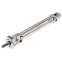 Festo Pneumatic Cylinder 20 mm Bore 100 mm Stroke Double Acting 10 Bar Maximum Operating Pressure DSNU-20-100-PPV-A
