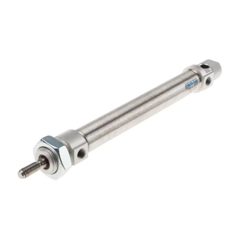 Festo Pneumatic Cylinder DSNU Series Direct Mount, Elastomer Cushioning, 125mm Stroke Length, Operating Temp DSNU-20-125-P-A