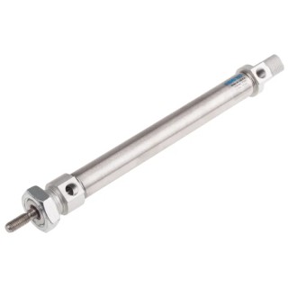 Festo Pneumatic Cylinder 20 mm Bore Diameter, 150 mm Stroke Length, Double Acting, Elastomer Cushioning DSNU-20-150-P-A