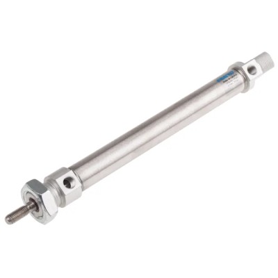 Festo Pneumatic Cylinder 20 mm Bore Diameter, 150 mm Stroke Length, Double Acting, Elastomer Cushioning DSNU-20-150-P-A