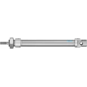 Festo Pneumatic Cylinder Double Acting 125 mm Stroke Length, Multiple Mount Types, Pneumatic Cushioning DSNU-20-125-PPV-A