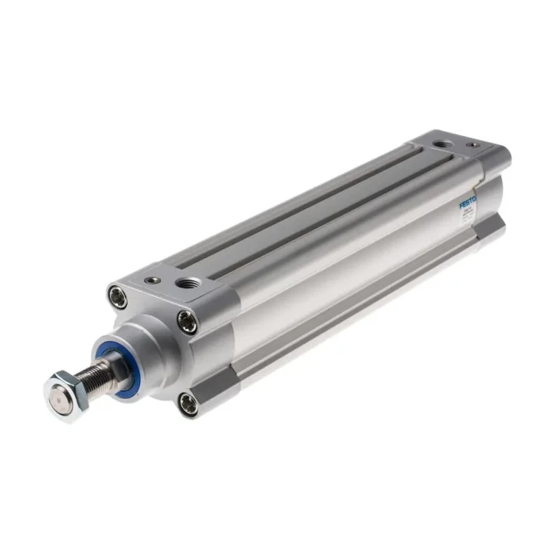 Festo Pneumatic Piston Rod Cylinder DSBC Series Double Acting 50mm Bore, 200mm Stroke DSBC-50-200-PPVA-N3