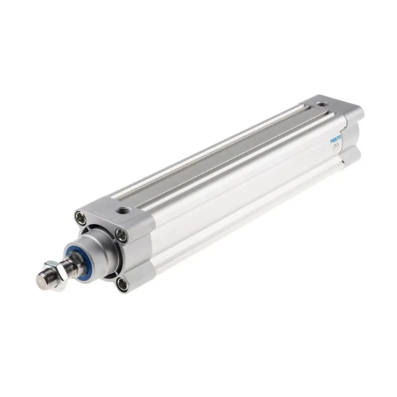 Festo Pneumatic Piston Rod Cylinder 50mm Bore, 250 mm Stroke, Double Acting, Aluminium Body DSBC-50-250-PPSA-N3