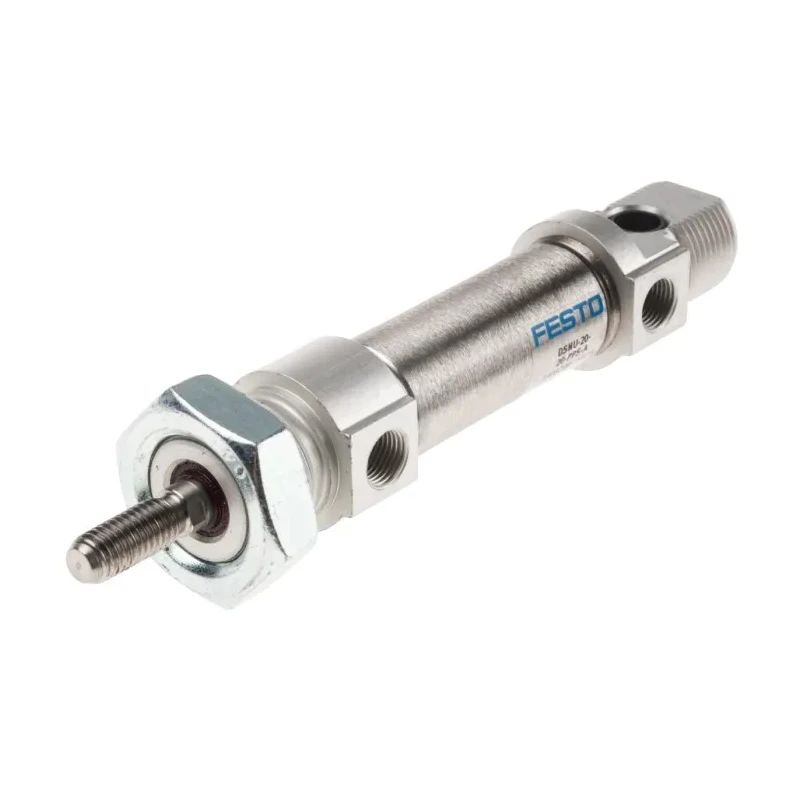 Festo 20 mm Pneumatic Cylinder, Double Acting, Air Cushion, ISO 6432, 152 mm Length DSNU-20-20-PPS-A