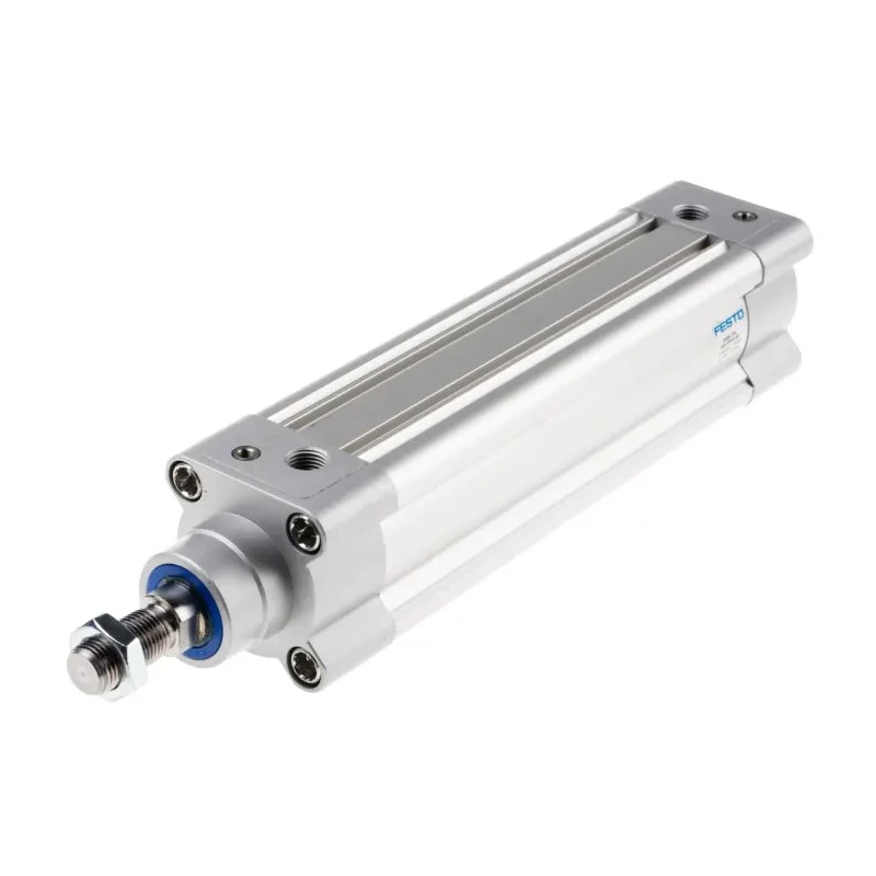 Festo Pneumatic Piston Rod Cylinder DSBC Series Double Acting 50mm Bore, 160mm Stroke, Aluminium Body DSBC-50-160-PPVA-N3