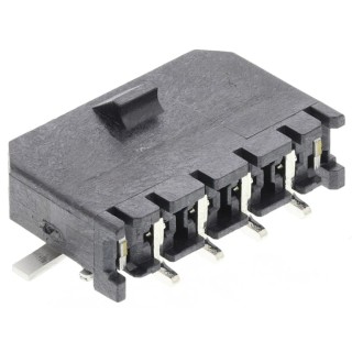 Molex Micro-Fit 3.0 Series Right Angle Surface PCB Header 4 Contacts 3 mm Pitch 1 Row Shrouded 43650-0412