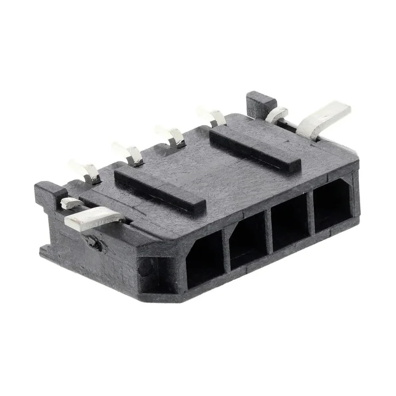 Molex Micro-Fit 3.0 Series Right Angle Surface PCB Header 4 Contacts 3 mm Pitch 1 Row Shrouded 43650-0412