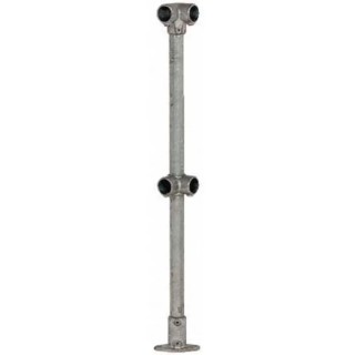 RS PRO Silver Malleable Iron Round Tube 1100 mm Length, Dia. 48.3 mm 447-8716