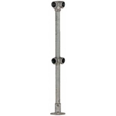 RS PRO Silver Malleable Iron Round Tube 1100 mm Length, Dia. 48.3 mm 447-8716