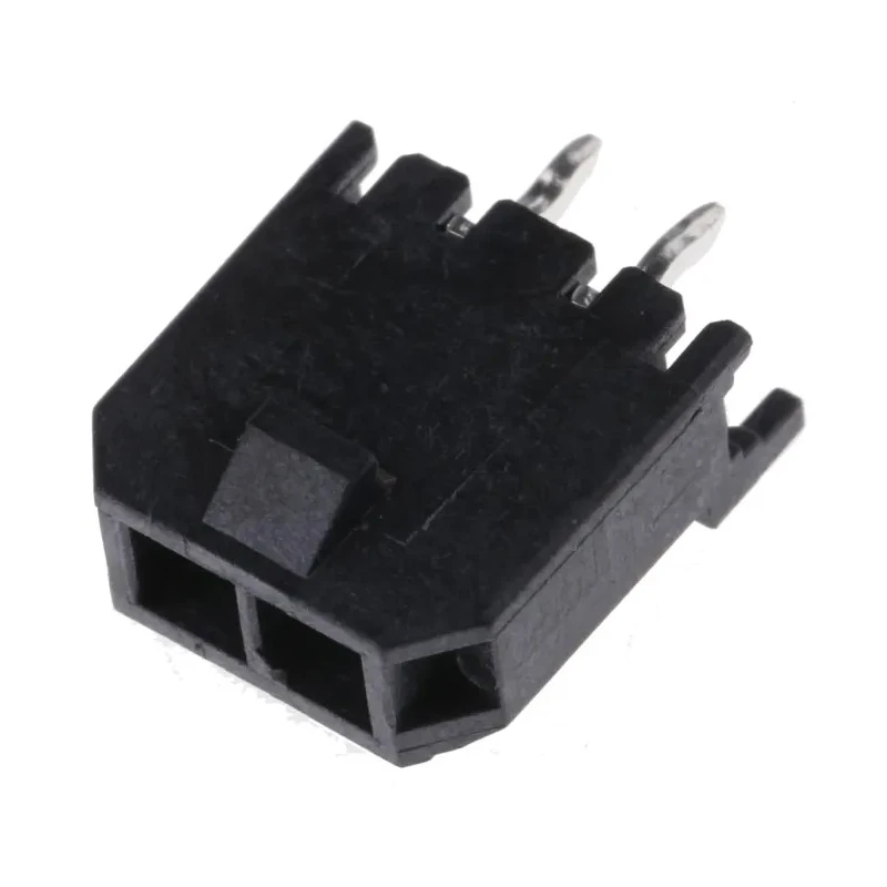 Molex Micro-Fit 3.0 Series Straight Through Hole PCB Header, 2 Contacts, 3 mm Pitch, 1 Row, Shrouded 43650-0215
