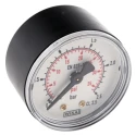 WIKA 50 mm Plastic Case Back Entry Pressure Gauge 2.5 bar, R 1/8 in BSPT Connection 7833658