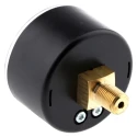 WIKA 50 mm Plastic Case Back Entry Pressure Gauge 2.5 bar, R 1/8 in BSPT Connection 7833658