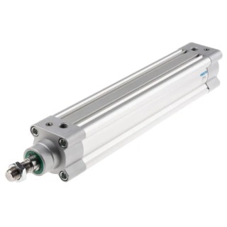 Festo Pneumatic Piston Rod Cylinder 50mm Bore, 250mm Stroke, Double Acting, Aluminium Body DSBC-50-250-PPVA-N3