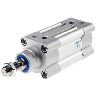 Festo Pneumatic Piston Rod Cylinder 50mm Bore 25mm Stroke Double Acting Aluminium Body DSBC-50-25-PPVA-N3