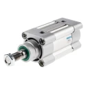 Festo Pneumatic Piston Rod Cylinder Double Acting 50mm Bore, 25mm Stroke, Aluminium Body, DSBC Series DSBC-50-25-PPSA-N3