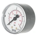 WIKA Pressure Gauge 50 mm Dial Size 1/4 in R Back Entry Connection Plastic Case 4 bar 7833896