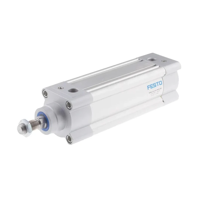 Festo Pneumatic Piston Rod Cylinder 63mm Bore, 125mm Stroke, Double Acting, Aluminium Body, DSBC-63-125-PPVA-N3