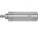 Festo Pneumatic Piston Rod Cylinder 63mm Bore, 125mm Stroke, Double Acting, Aluminium Body, DSBC-63-125-PPVA-N3