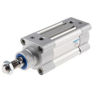 Festo Pneumatic Piston Rod Cylinder DSBC Series Double Acting 50mm Bore 40mm Stroke Aluminium Body DSBC-50-40-PPVA-N3