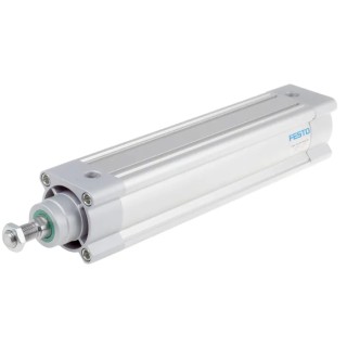 Festo Pneumatic Piston Rod Cylinder 63mm Bore, 250mm Stroke, Double Acting, Aluminium Body, DSBC-63-250-PPSA-N3