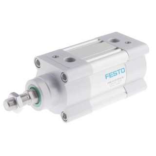 Festo Pneumatic Piston Rod Cylinder Double Acting 63mm Bore 25mm Stroke Aluminium Body DSBC-63-25-PPVA-N3