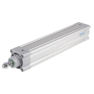 Festo Pneumatic Piston Rod Cylinder, 63mm Bore, 320mm Stroke, Double Acting, Aluminium Body, ISO 15552 DSBC-63-320-PPSA-N3
