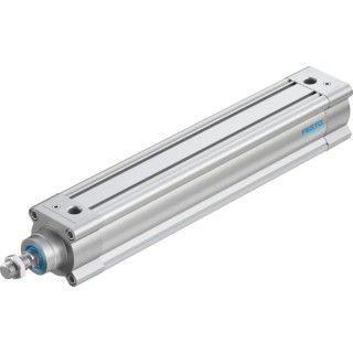 Festo Pneumatic Piston Rod Cylinder 63mm Bore 320mm Stroke Double Acting Aluminium Body DSBC-63-320-PPVA-N3